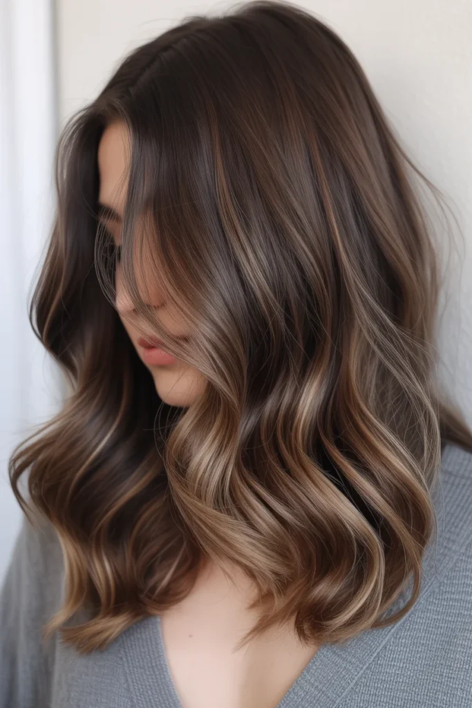 Smoky Mushroom Brown Balayage