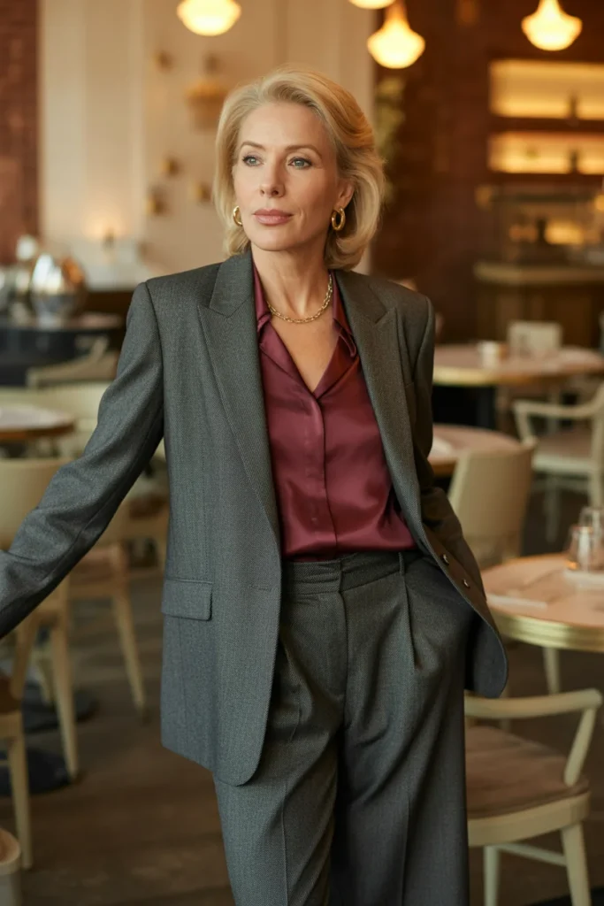 Sophisticated Wool Blazer and Trousers