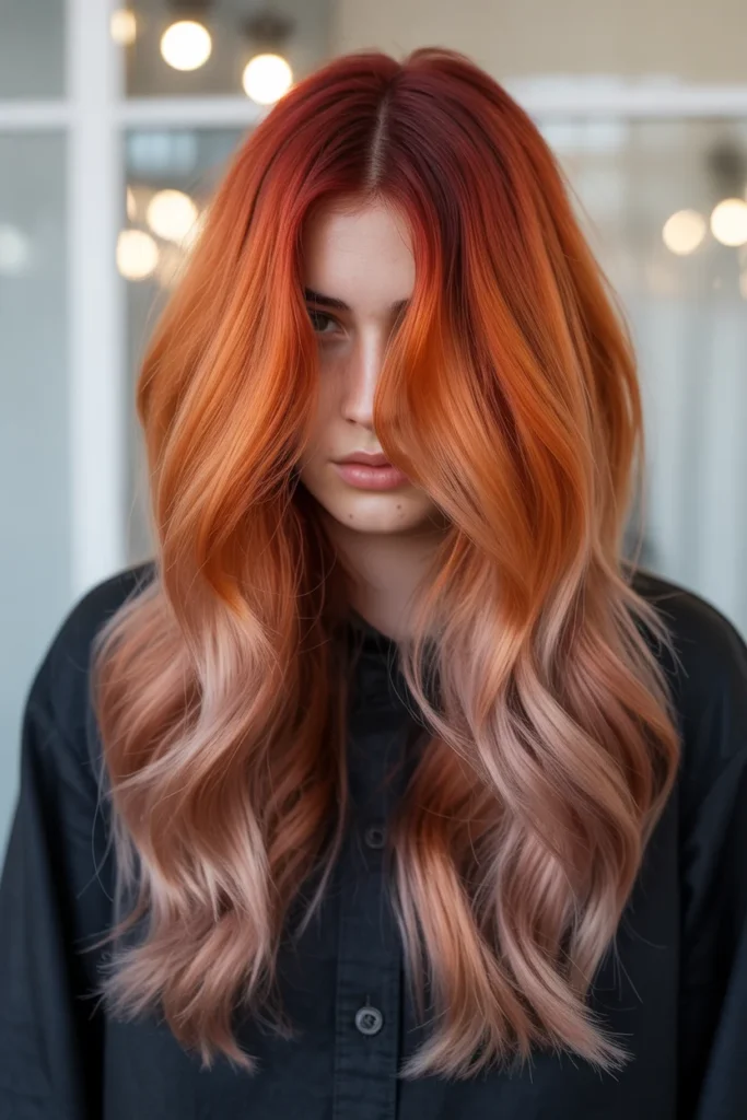 Sunset Auburn Fade