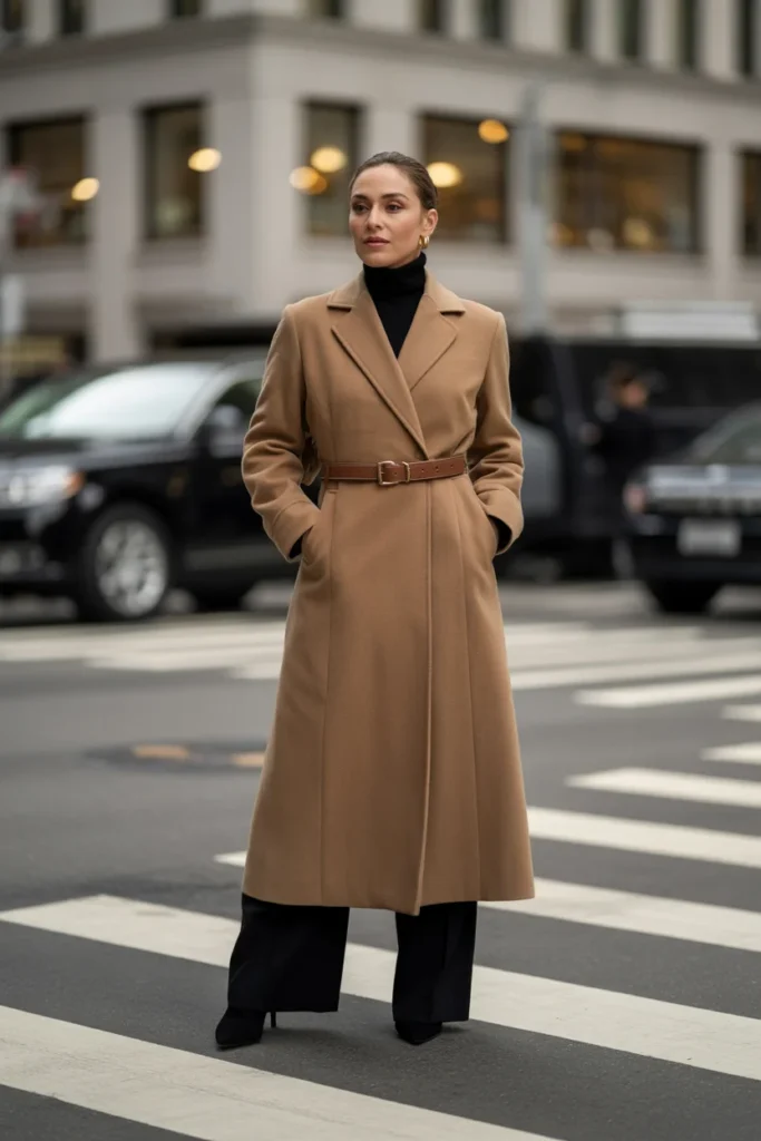 The Belted Coat Cinched Waist Definition
