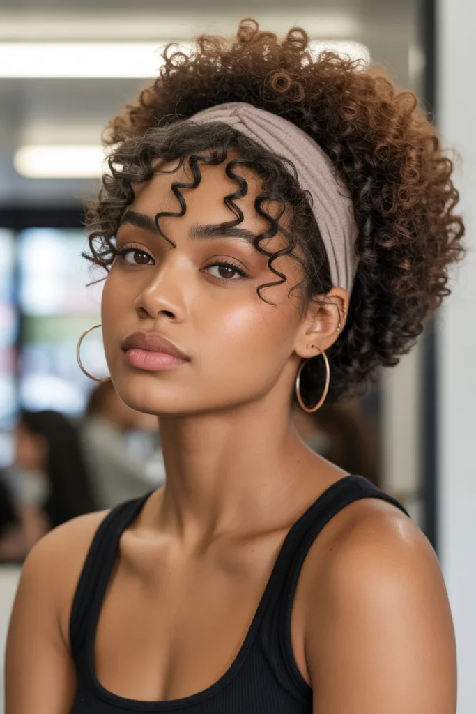 The Curly Fro-Bob Hybrid