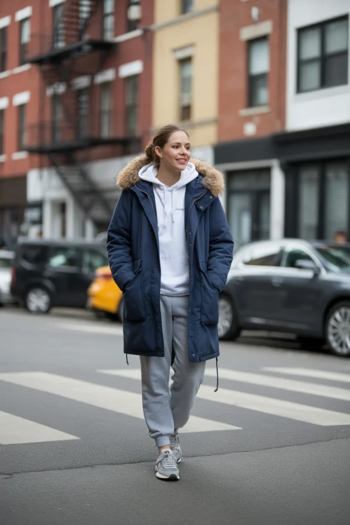 The Parka and Joggers Casual Comfort