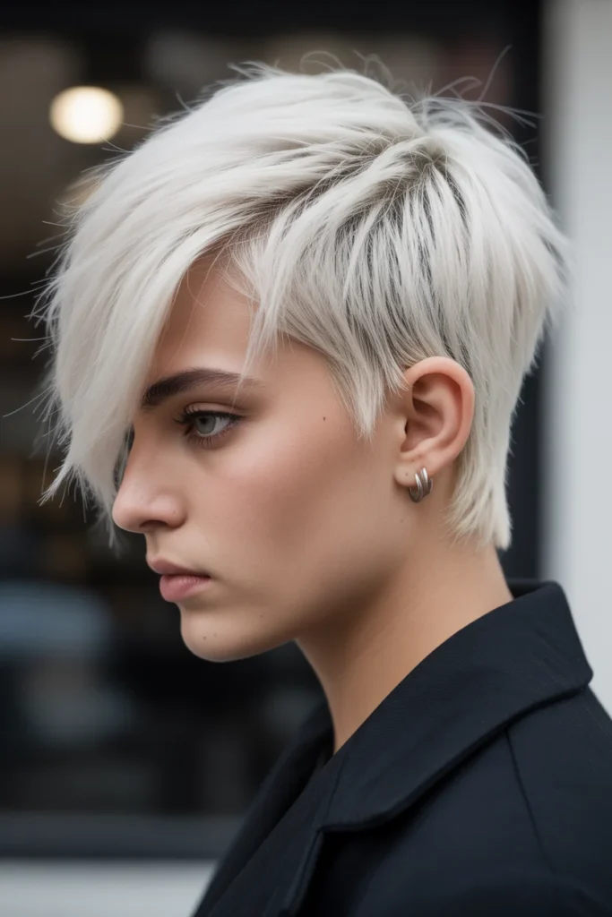 The Platinum Choppy Bob