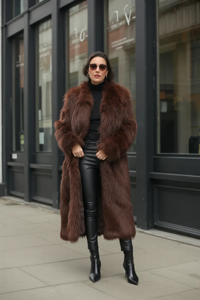 The Statement Faux Fur Coat Moment