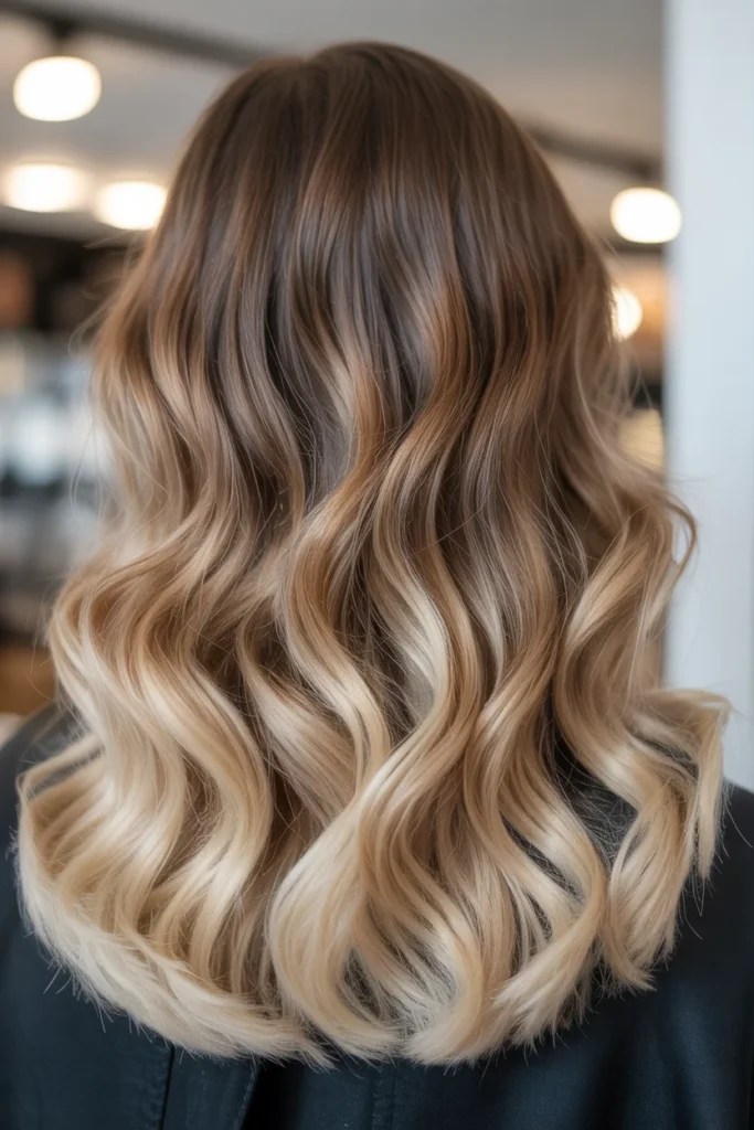 Toffee Blonde Balayage Ombre