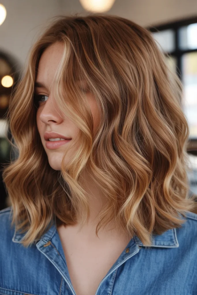 Wavy Lob with Highlights