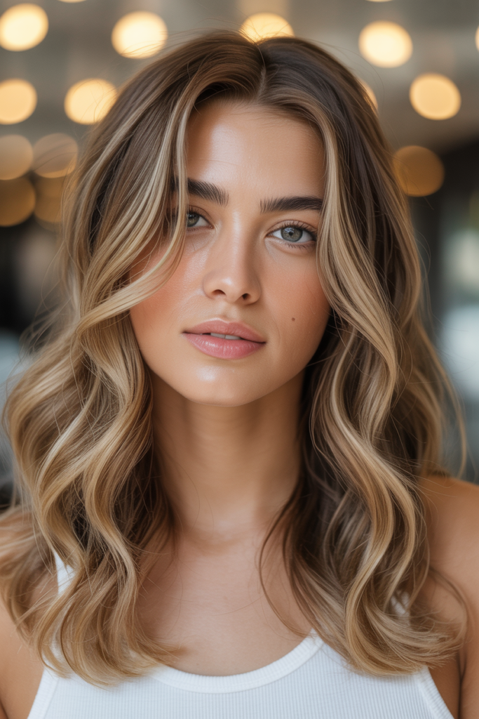 Wheat Blonde with Caramel Babylights