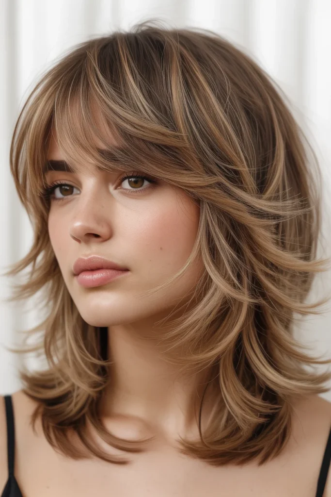 Wispy Layers with Bangs